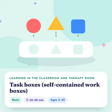 IMAGEN: Task boxes (self-contained work boxes) on a shelf — 10 of 13